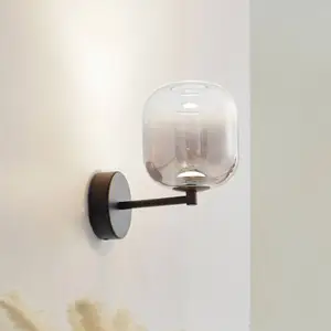 LUCANDE Led Applique Murale 'Avelina' en verre pour salon & salle à manger pas cher
