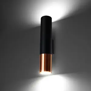 Comparateur de prix : Euluna Thalassa applique 2 lampes GU10 noir/cuivré