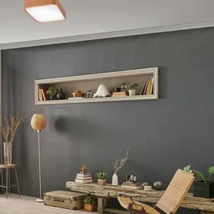 Envostar Gaspar plafonnier angulaire bois 35x35 cmVendu parluminaire