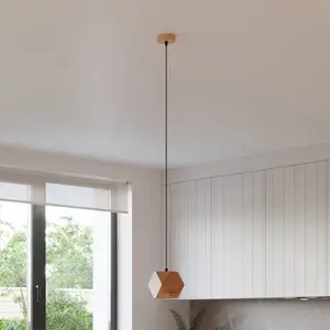 Envostar Peach Puff suspension polyèdre bois x1 pas cher