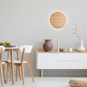 Envostar applique murale Rito, bois clair, Ø 30 cmVendu paramazon