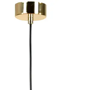 Euluna suspension Spinn, 1 lampe, verre, Ø 35 cm pas cher