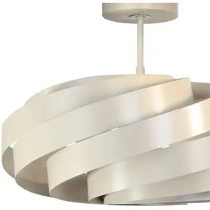 Euluna Plafonnier Vento, beige, Ø 50 cm pas cher