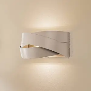Euluna applique murale Tornado, beige pas cher