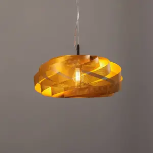 Euluna Suspension Vento, doré, Ø 50 cm pas cher