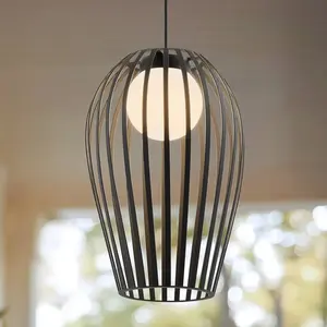 Comparateur de prix : Lucande, suspension d'extérieur Marrin, noir, métal, Ø 31 cm