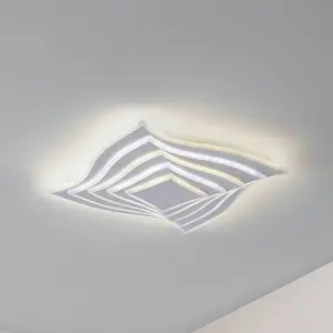 Lindby Plafonnier LED Rebeka, 47x47cm, CCT, télécommande pas cher