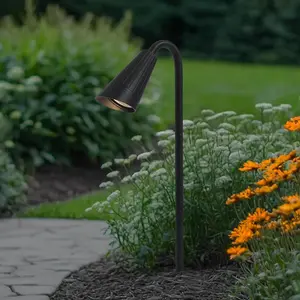 Lindby lampe sur piquet Sorvete, noir, métal, hauteur 62 cm