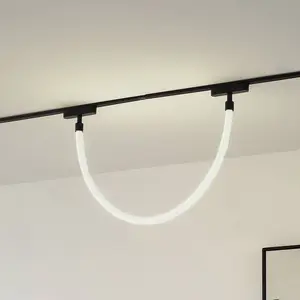 Lindby Tube lumineux LED Lumaro, longueur 100 cm, textile, 48 V pas cher