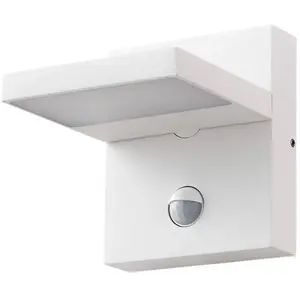 Applique d'extérieur LED Lucande Silvan, blanc, capteur, IP54, 16cm pas cher