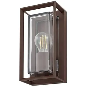 Comparateur de prix : Arcchio applique d'extérieur Ismera, couleur rouille, IP65, verre, E27