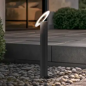 Arcchio, borne lumineuse LED Tovio, anthracite, Ø24cm