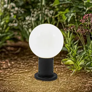 Comparateur de prix : Lindby, luminaire pour socle Dangan, blanc, hauteur 32 cm, verre, méta...
