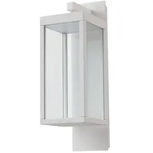 Comparateur de prix : Applique d'extérieur LED Lucande Ferdinand, blanc, métal, 38 cm