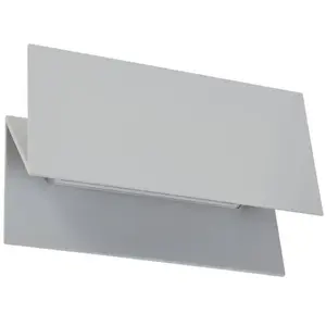 Comparateur de prix : Lucande applique d'extérieur LED Meja, gris, aluminium, 27cm, IP54