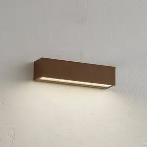 Comparateur de prix : Lucande Applique d'extérieur LED Lengo, 25 cm, bronze, à 1 lampe.