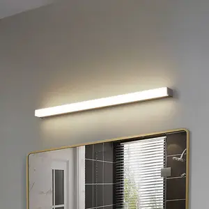 Lindby, applique murale LED Philippa, angulaire, 89 cm, couleur aluminium, IP44 pas cher
