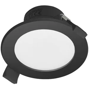 Comparateur de prix : Prios spot encastrable LED Rida, noir, Ø 10 cm, CCT, IP44