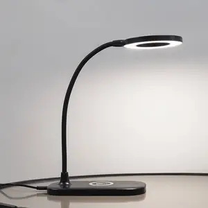 Comparateur de prix : Lindby Lampe à poser LED Siona noir CCT à intensité variable Station de charge