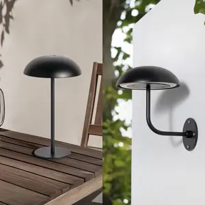 Comparateur de prix : Arcchio lampe de table LED rechargeable Thenra, noir, support mural