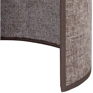 Euluna applique murale Céline, cappuccino, tissu chenille, 24 cm pas cher