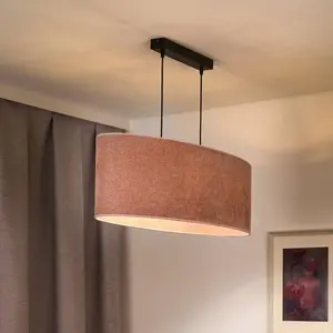 Euluna Suspension Céline, rose, tissu chenille, longueur 80 cm pas cher
