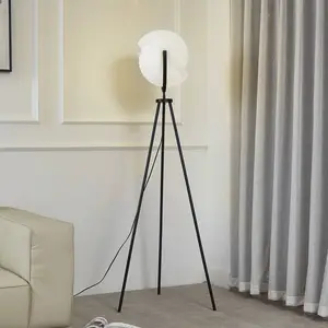 Comparateur de prix : Lucande - Lampadaire à intensité variable 'Helva' pour salon & salle à manger
