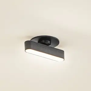 Comparateur de prix : Lindby luminaire encastrable LED Eldrin, noir, réglette lumineuse, 13,1 cm