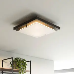 Envostar Kerio plafonnier, 30x30 cm, wenge pas cher