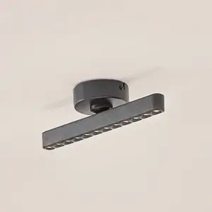 Spot LED Eldrin de Lindby, noir, à 1 lampe, points lumineux pas cher