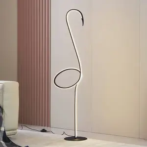 Lindby Lampe sur pied LED Pajaro, 130 cm, noir, CCT, intensité variableVendu parluminaire