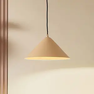 Lindby suspension Clarine, beige, Ø 32 cm, métal pas cher