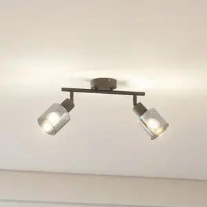 Comparateur de prix : LINDBY Spot à intensité variable 'Netty' en verre pour salon & salle à manger