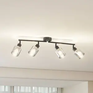 LINDBY Spot à intensité variable 'Netty' en verre pour salon & salle à manger pas cher