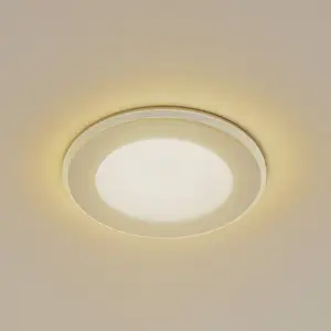 Comparateur de prix : Lindby luminaire encastrable LED Toka, 6,5 W, blanc, plastique, CCT