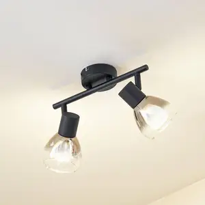 Comparateur de prix : Lindby - Plafonnier à intensité variable 'Pendura' en verre pour salon & salle à manger