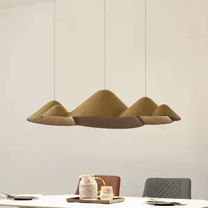 Lucande, suspension LED Beutlin, vert, feutre, à intensité variable pas cher
