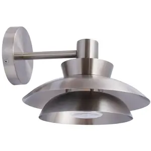 Comparateur de prix : Applique d'extérieur Lucande Thais, gris, acier inoxydable, Ø 25 cm