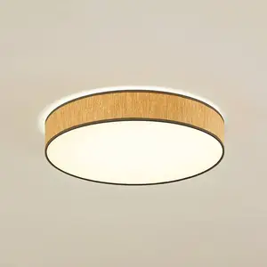 Lindby Plafonnier LED Jutis, beige, varech, Ø 50 cm pas cher