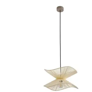 Comparateur de prix : Lindby suspension d'extérieur Valdorin, beige, coton, Ø 40cm