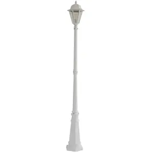 Lindby luminaire d'extérieur Edana, 211 cm, blanc, métal, E27, IP44Vendu parluminaire