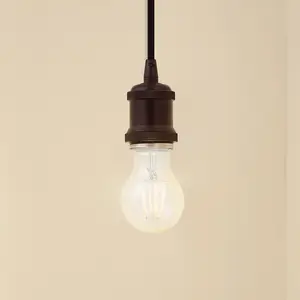 Comparateur de prix : Lindby suspension Hattie, noir, Ø 5 cm, métal, E27