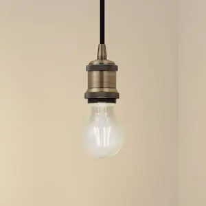 Lindby suspension Hattie, laiton, Ø 5 cm, métal, E27