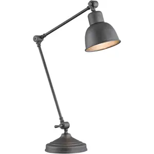 Euluna Lampe à poser Emoti, anthracite, hauteur 45 cm, réglable pas cher
