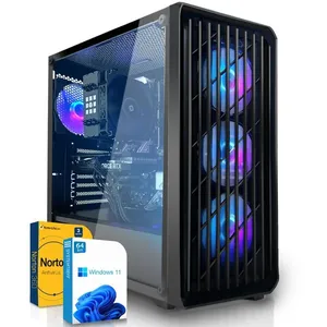 SYSTEMTREFF PC Gamer - AMD Ryzen 5 5500 - Nvidia GeForce RTX 4060 8Go - 16Go RAM - 512Go M.2 NVMe - Windows 11 - WiFiVendu parcdiscount