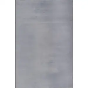 Tapis moderne fourrure chaud douillet lavable, gris, 140 x 200 cm pas cher