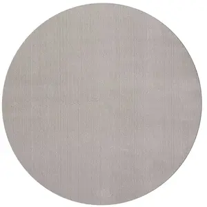 THE CARPET Tapis uni antidérapant lavable sable, 160 x 160 cm ronde - relax pas cher