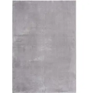 THE CARPET Tapis uni antidérapant lavable gris, 300 x 400 cm - relax