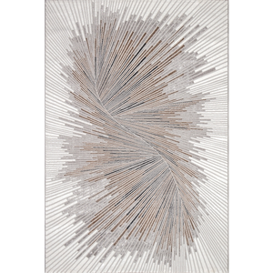 Tapis moderne abstrait, gris, 240 x 340 cm pas cher