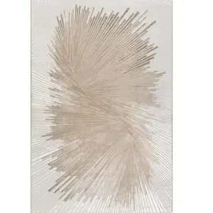 Tapis mila brillant abstrait design, gris, 160 x 230 cm pas cher